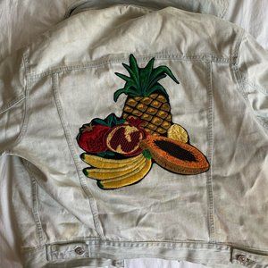 Oversize Zara Fruit Jean Jacket